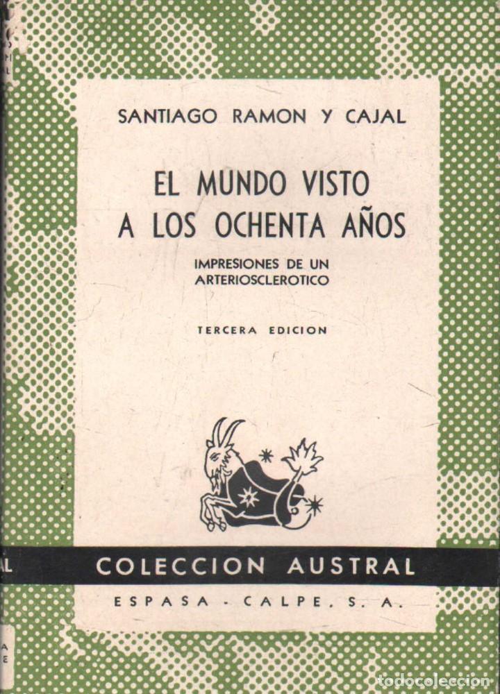 Libros de segunda mano: EL MUNDO VISTO A LOS OCHENTA A&Ntilde;OS. N&ordm; 214. RAMON Y CAJAL, SANTIAGO. A-AUSV-864,2.