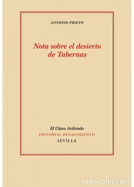 Libros de segunda mano: Nota sobre el desierto de Tabernas. Antonio Prieto.- NUEVO - Foto 1