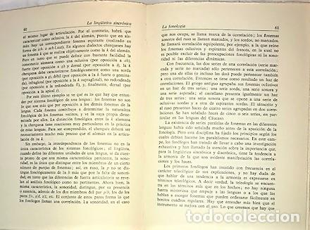Libros de segunda mano: ANDRE MARTINET ... LA LING&Uuml;&Iacute;STICA SINCRONICA. ESTUDIOS E INVESTIGACIONES ... 1968 - Foto 3