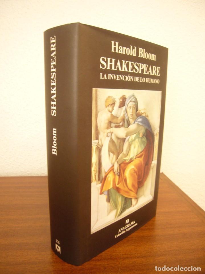 Libros de segunda mano: HAROLD BLOOM: SHAKESPEARE. LA INVENCI&Oacute;N DE LO HUMANO (ANAGRAMA, 2002) TAPA DURA. RARO.
