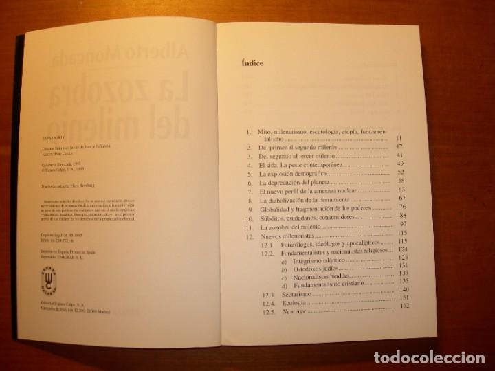 Libros de segunda mano: LA ZOZOBRA DEL MILENIO / ALBERTO MONCADA - Foto 2