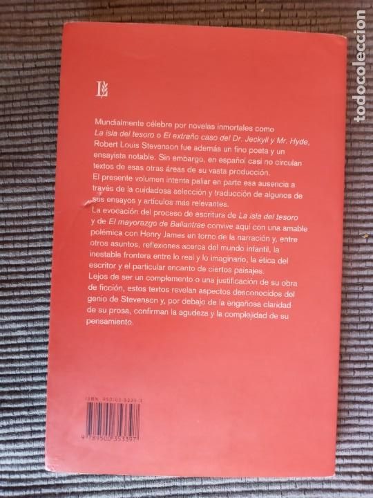 Libros de segunda mano: ROBERT LOUIS STEVENSON. ENSAYOS. LOSADA 2005. - Foto 6