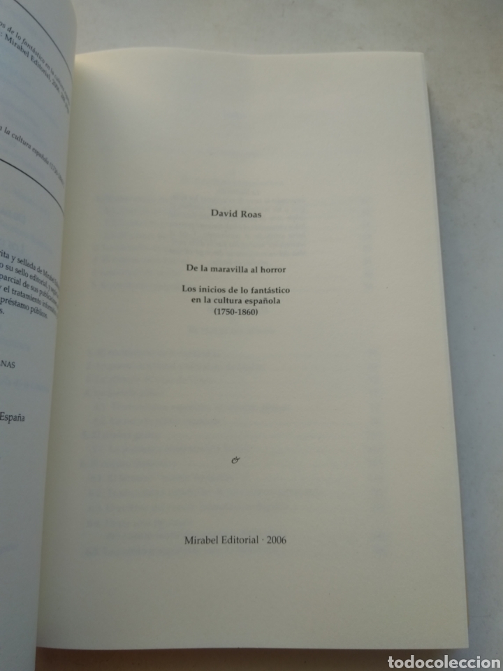 Libros de segunda mano: DE LA MARAVILLA AL HORROR/DAVID ROSAS - Foto 2