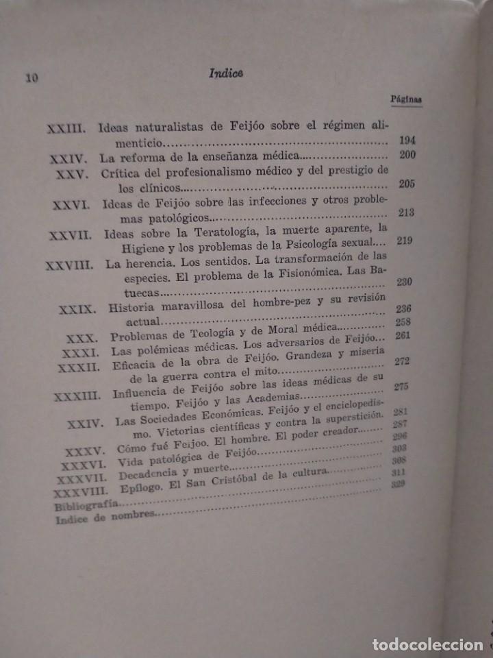Libros de segunda mano: GREGORIO MARA&Ntilde;&Oacute;N. LAS IDEAS BIOL&Oacute;GICAS DEL PADRE FEIJ&Oacute;O .ESPASA-CALPE - Foto 4