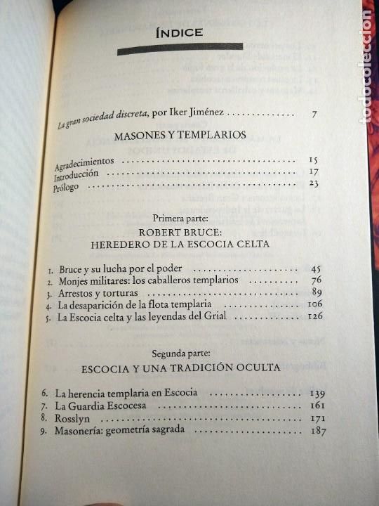 Libros de segunda mano: MASONES Y TEMPLARIOS - MICHAEL BAIGENT Y RICHARD LEIGH - Foto 2