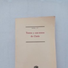 Libros de segunda mano: TEXTOS Y CON-TEXTOS DE CLARIN ROGER L. UTT