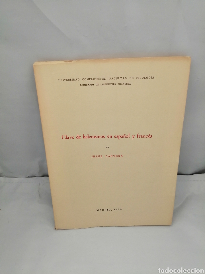 Libros de segunda mano: CLAVE DE HELENISMOS EN ESPA&Ntilde;OL Y FRANC&Eacute;S - Foto 1