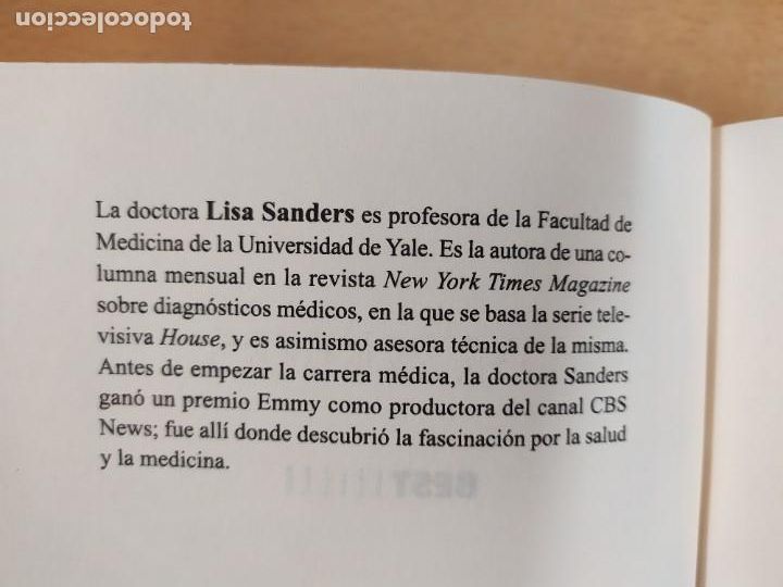 Libros de segunda mano: DIAGN&Oacute;STICO / LISA SANDERS / 1&ordf;ed. 2010. DEBOLSILLO - Foto 3