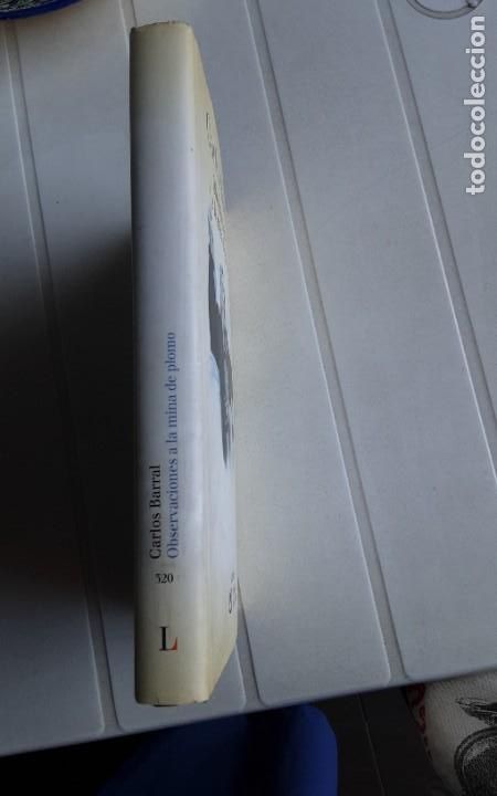 Libros de segunda mano: Observaciones a la mina de plomo - Barral, Carlos. - Foto 2