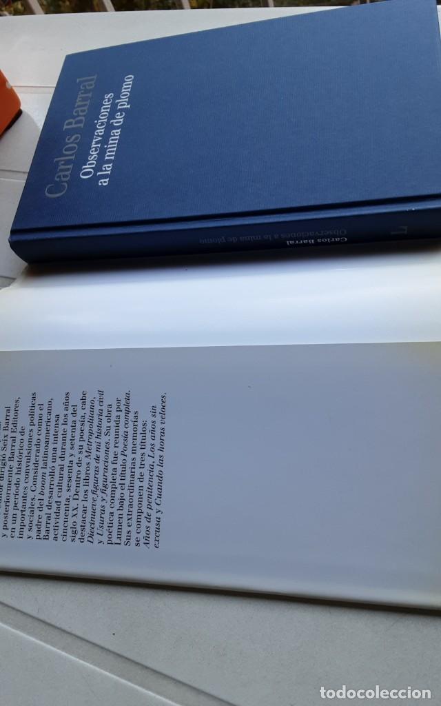Libros de segunda mano: Observaciones a la mina de plomo - Barral, Carlos. - Foto 5
