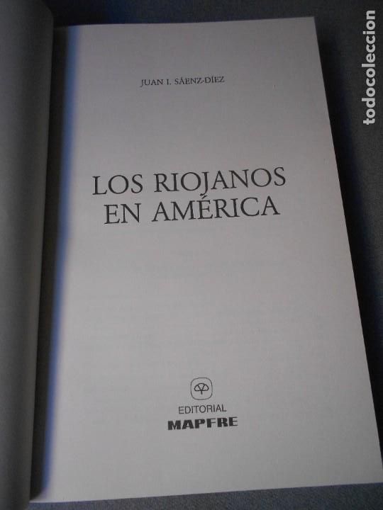 Libros de segunda mano: LOS RIOJANOS EN AMERICA - Foto 4