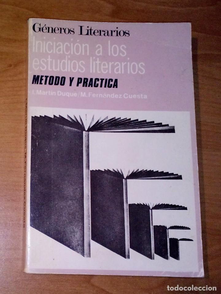 Libros de segunda mano: I. MART&Iacute;N DUQUE, M. FERN&Aacute;NDEZ CUESTA - G&Eacute;NEROS LITERARIOS. INICIACI&Oacute;N A LOS ESTUDIOS LITERARIOS
