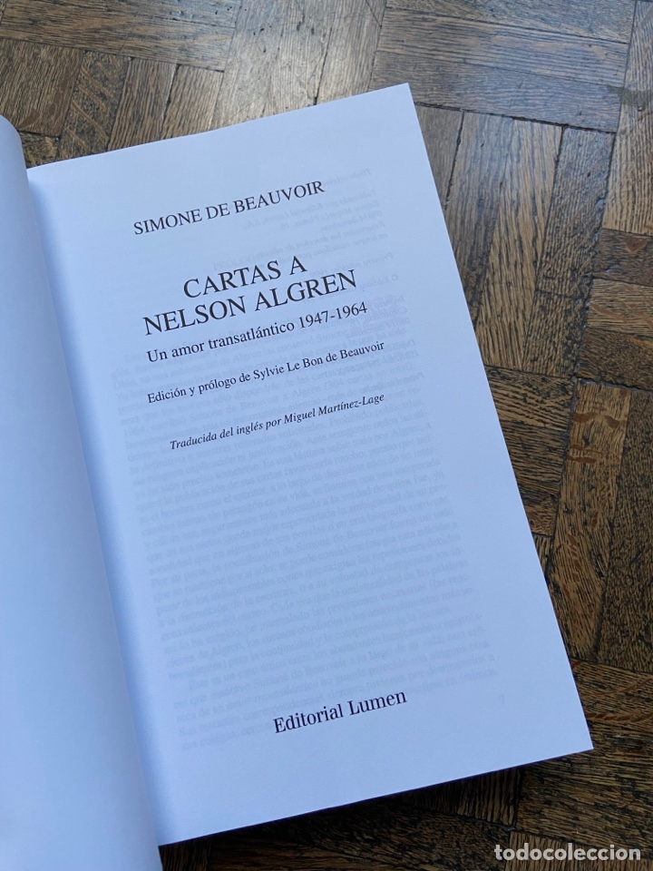 Libros de segunda mano: Cartas a Nelson Algren - Simone de Beauvoir - Lumen (1999) - Foto 3