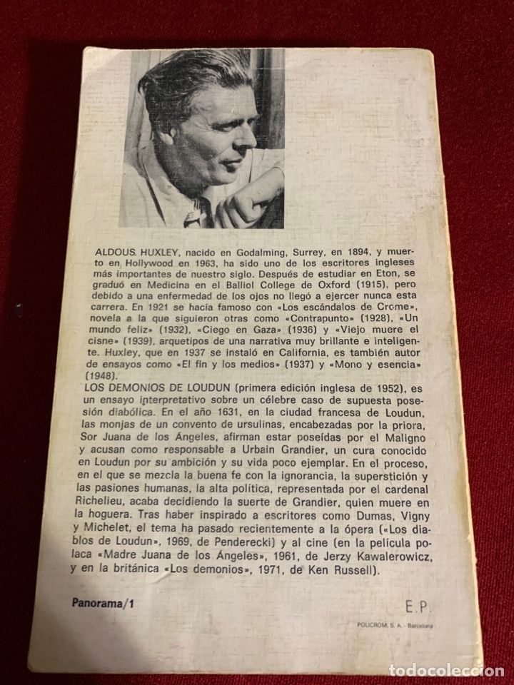 Libros de segunda mano: Los demonios de Loudun. Aldous Huxley. - Foto 2