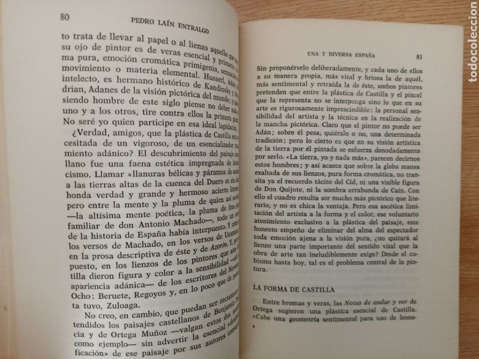 Libros de segunda mano: Una y diversa Espa&ntilde;a. Pedro La&iacute;n Entralgo. Edhasa, 1968. - Foto 3