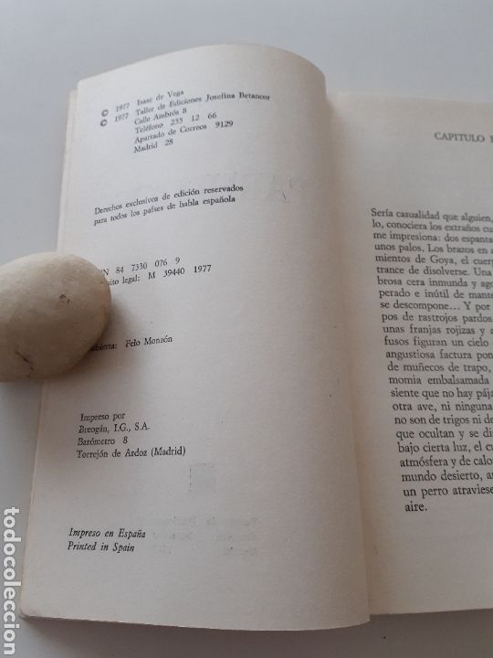 Libros de segunda mano: Parhelios, Isaac de Vega, 1977 primera edici&oacute;n - Foto 3