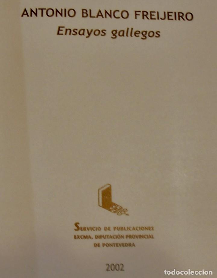Libros de segunda mano: ENSAYOS GALLEGOS, ANTONIO BLANCO FREIJEIRO - Foto 4