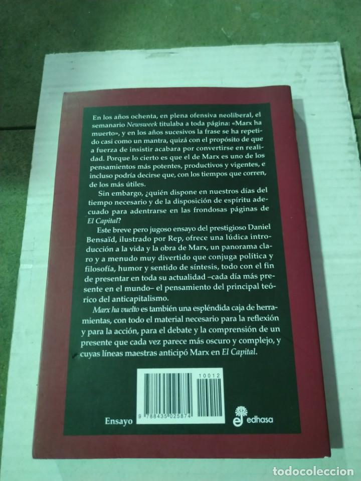 Libros de segunda mano: Marx ha vuelto - Daniel Bensa&iuml;d. Edhasa - Foto 2