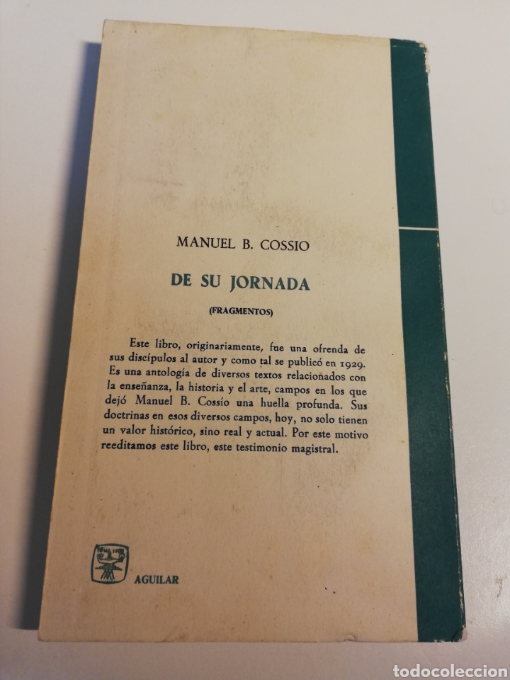 Libros de segunda mano: DE SU JORNADA (FRAGMENTOS) MANUEL B. COSSIO - Foto 7