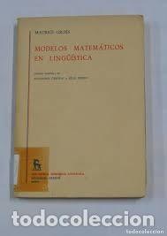Libros de segunda mano: modelos matem&aacute;ticos en ling&uuml;&iacute;stica Maurice Gross - Foto 1