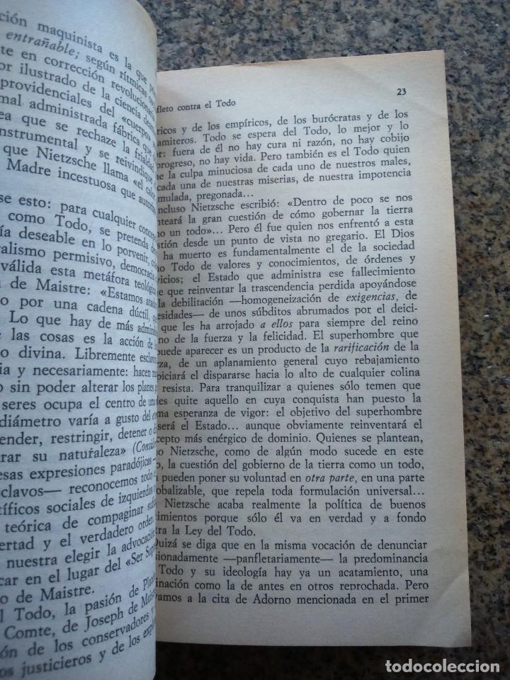 Libros de segunda mano: PANFLETO CONTRA EL TODO -- FERNANDO SAVATER -- ALIANZA 1982 -- - Foto 2 - 304114283