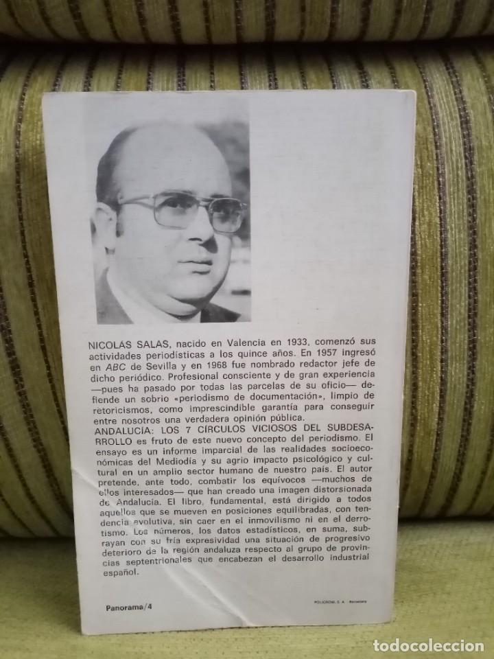 Libros de segunda mano: ANDALUC&Iacute;A. LOS SIETE C&Iacute;RCULOS VICIOSOS DEL SUBDESARROLLO - Foto 3
