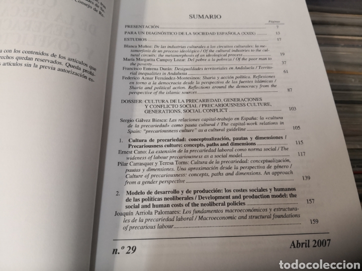 Libros de segunda mano: Sociedad y utop&iacute;a, num 29,2007 - Foto 3