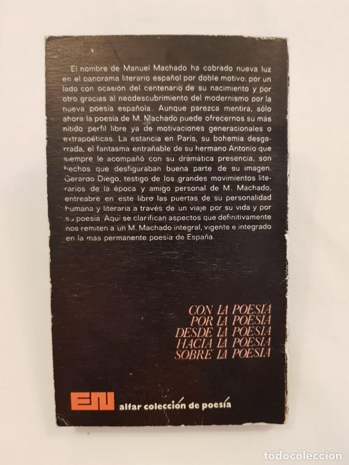 Libros de segunda mano: Manuel Machado, poeta. Gerardo Diego. - Foto 3