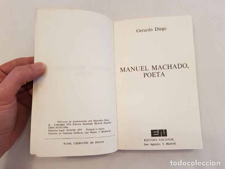 Libros de segunda mano: Manuel Machado, poeta. Gerardo Diego. - Foto 4