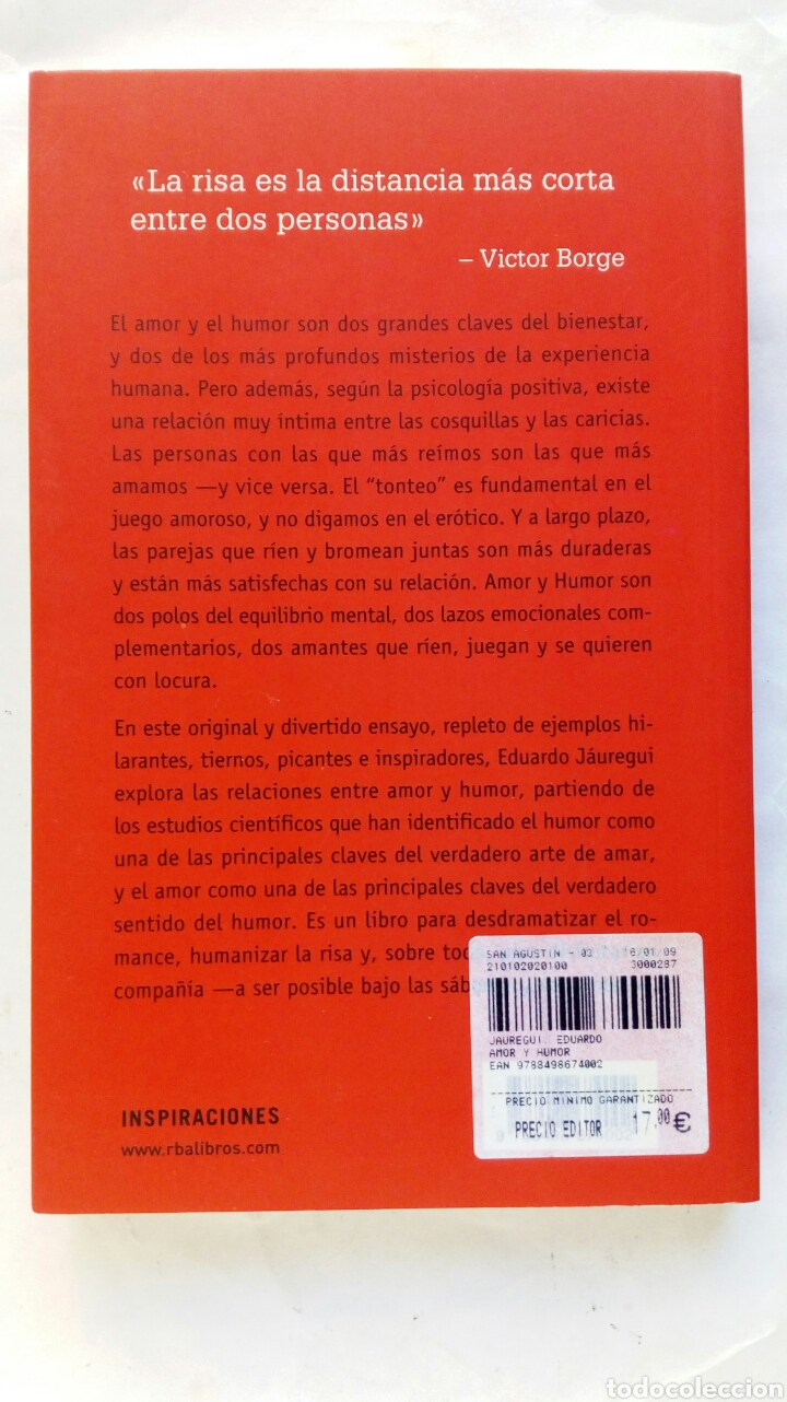 Libros de segunda mano: Amor y Humor. Eduardo J&aacute;uregui Narvaez. - Foto 2