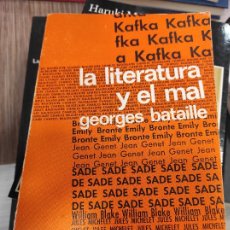 Libros de segunda mano: LA LITERATURA Y EL MAL. GEORGES BATAILLE. Lote 313414243