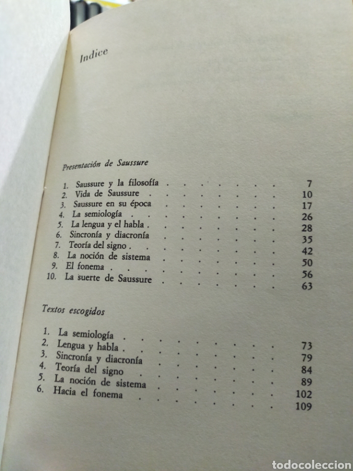 Libros de segunda mano: SAUSSURE. PRESENTACI&Oacute;N Y TEXTOS - GEORGES MOUNIN - Foto 4