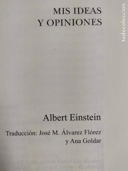 Libros de segunda mano: MIS IDEAS Y OPINIONES / ALBERT EINSTEIN / 2011. ANTONI BOSCH, editor - Foto 2