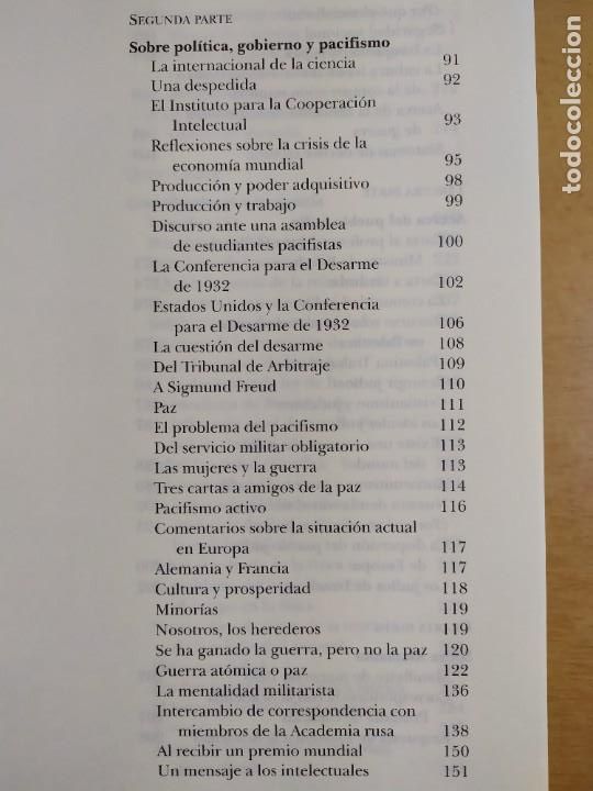 Libros de segunda mano: MIS IDEAS Y OPINIONES / ALBERT EINSTEIN / 2011. ANTONI BOSCH, editor - Foto 5