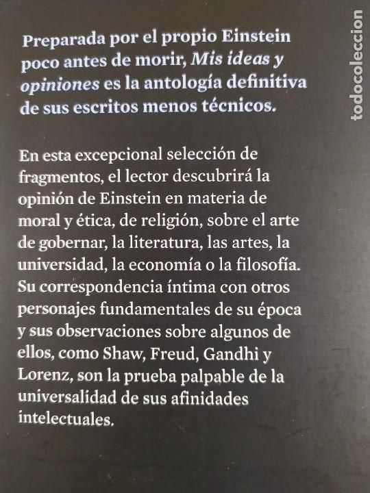 Libros de segunda mano: MIS IDEAS Y OPINIONES / ALBERT EINSTEIN / 2011. ANTONI BOSCH, editor - Foto 10