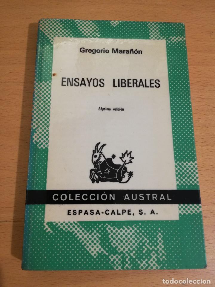 Libros de segunda mano: ENSAYOS LIBERALES (GREGORIO MARA&Ntilde;&Oacute;N) - Foto 1