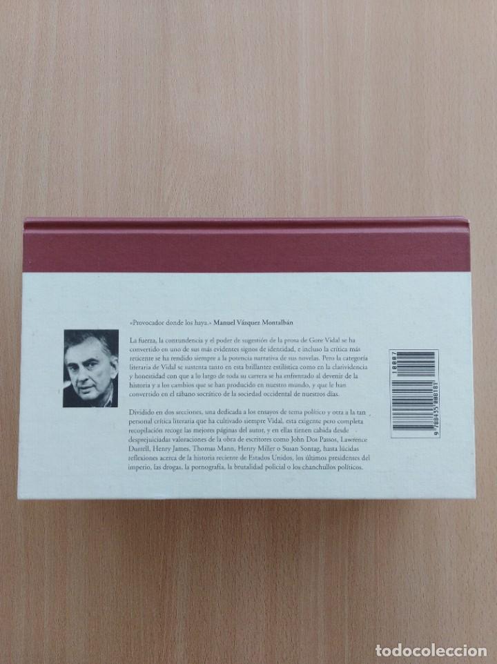 Libros de segunda mano: ENSAYOS (1952 - 2001). Gore Vidal. Edhasa - Foto 2