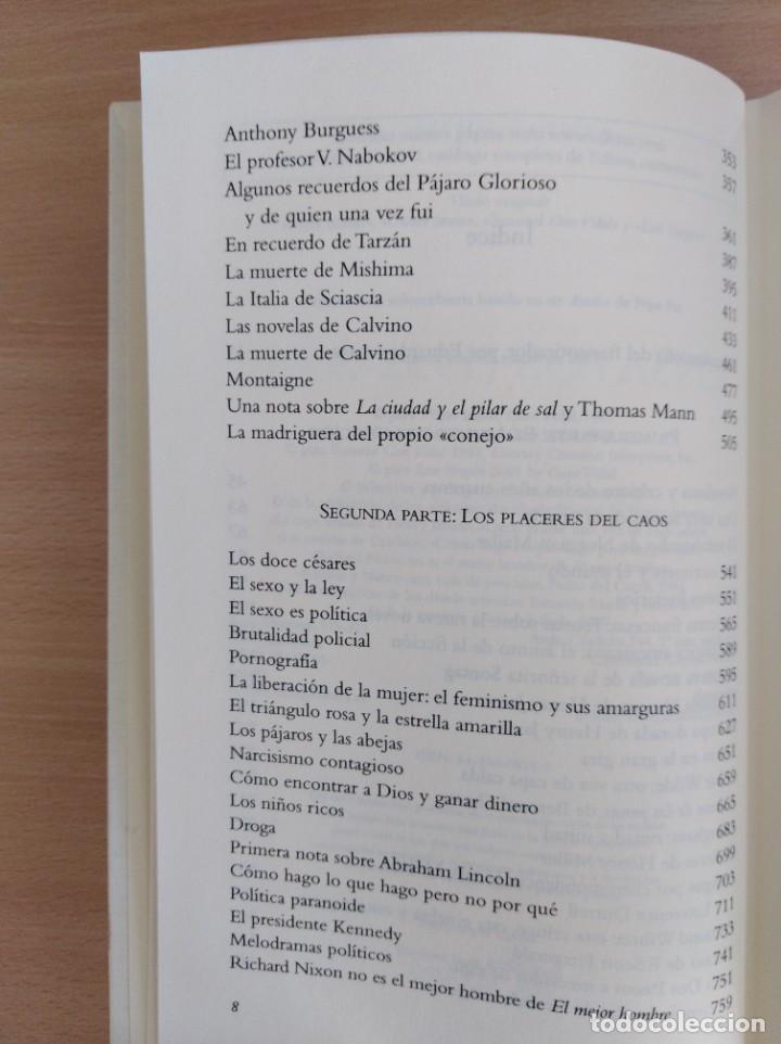 Libros de segunda mano: ENSAYOS (1952 - 2001). Gore Vidal. Edhasa - Foto 5