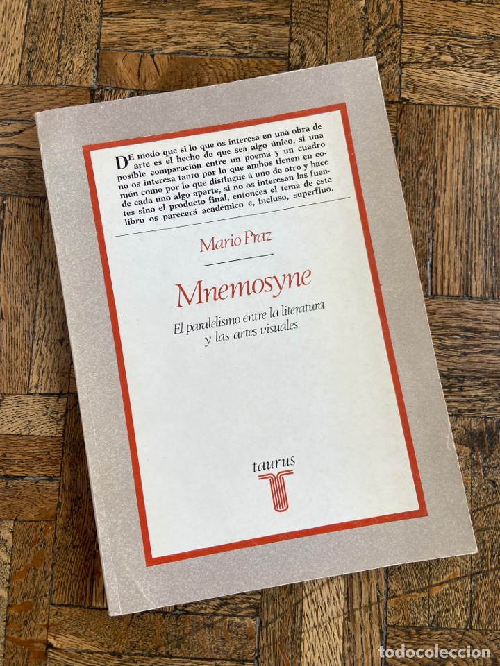 Libros de segunda mano: Mnemosyne - Mario Praz - Taurus (1981) - Foto 1