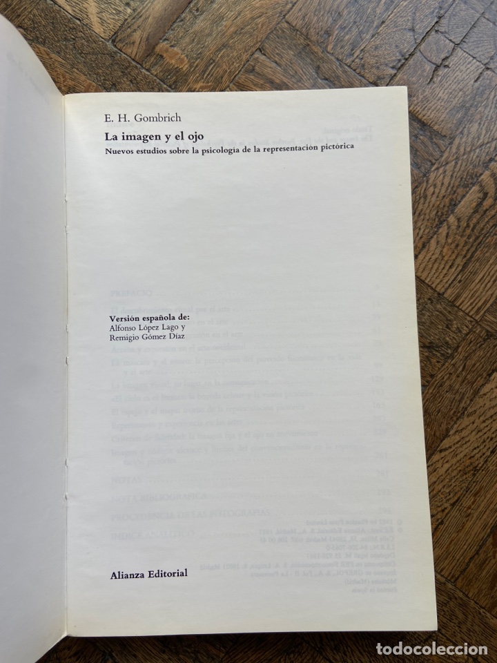 Libros de segunda mano: La imagen y el ojo - E.H. Gombrich - Alianza (1987) - Foto 2
