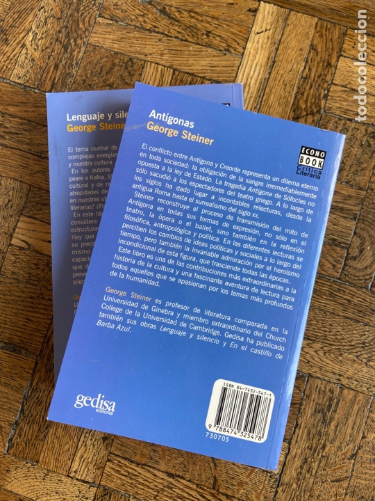 Libros de segunda mano: Ant&iacute;gonas + Lenguaje y silencio - George Steiner - Gedisa (2000) - Foto 12