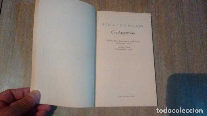 Libros de segunda mano: JORGE LUIS BORGES - ON ARGENTINA - Foto 3