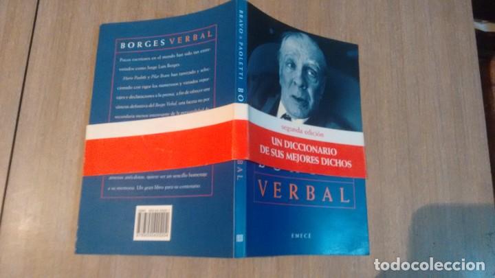 Libros de segunda mano: JORGE LUIS BORGES - BORGES VERBAL - Foto 2
