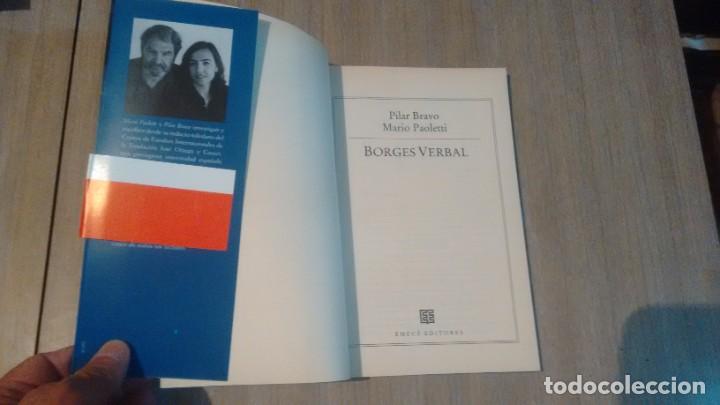 Libros de segunda mano: JORGE LUIS BORGES - BORGES VERBAL - Foto 3