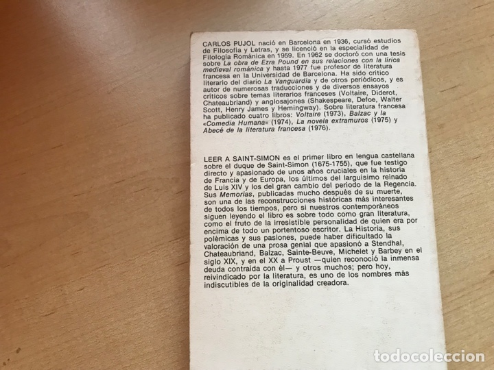 Libros de segunda mano: Leer a Saint Sim&oacute;n. Carlos Pujol. Planeta - Foto 7