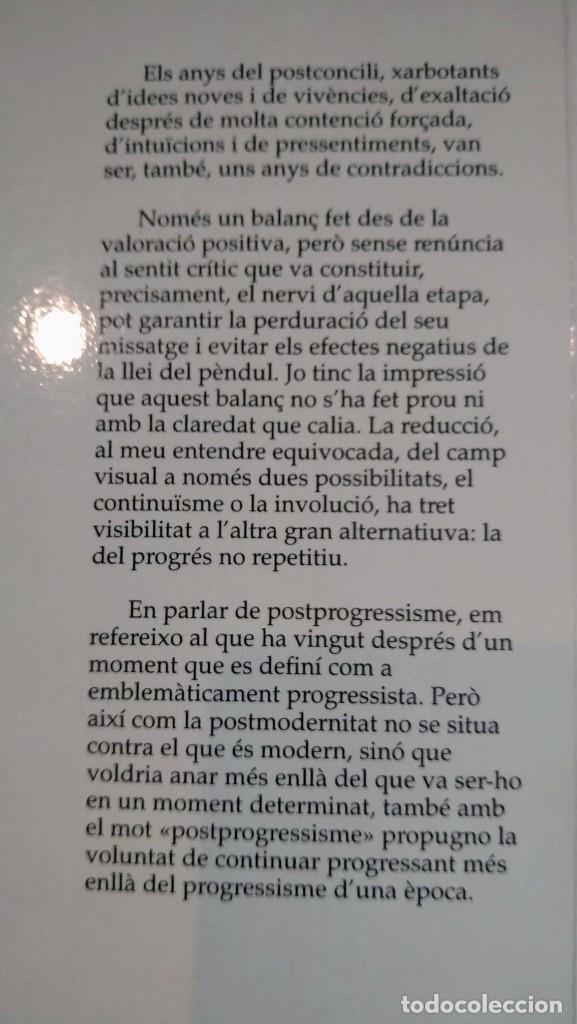Libros de segunda mano: DEL POSTCONCILI AL POSTPROGRESSISME - J. CARRERA PLANAS - Foto 2