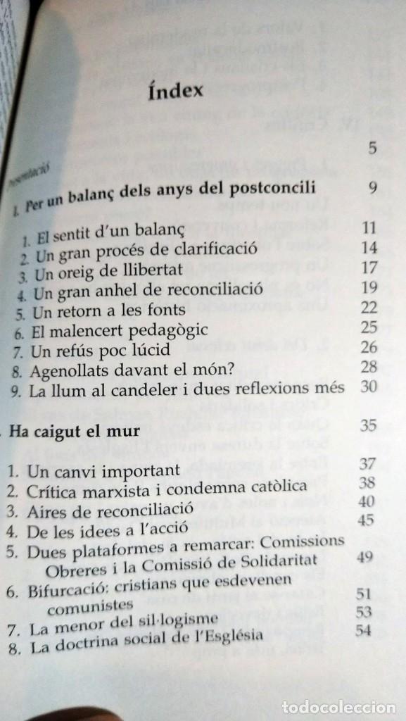 Libros de segunda mano: DEL POSTCONCILI AL POSTPROGRESSISME - J. CARRERA PLANAS - Foto 3