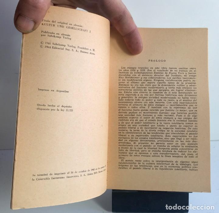 Libros de segunda mano: CULTURA Y SOCIEDAD. Herbert Marcuse - Foto 4