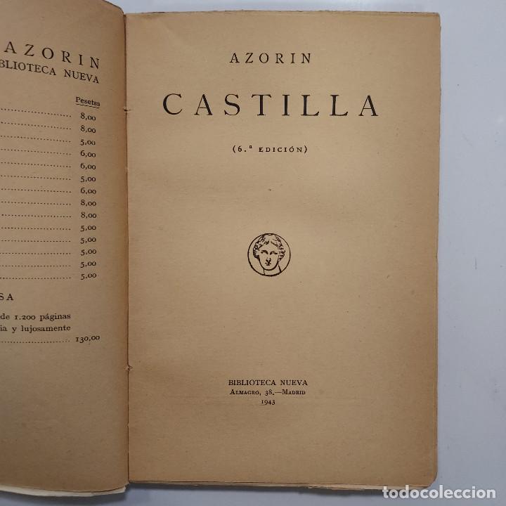 Libros de segunda mano: CASTILLA. AZORIN. Biblioteca Nueva, 1943 - Foto 3