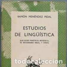 Libros de segunda mano: estudios de ling&uuml;&iacute;stica Ram&oacute;n Men&eacute;ndez Pidal - Foto 1